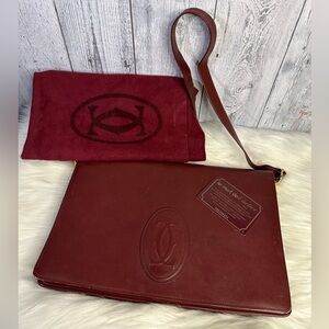 CARTIER must de 2 way crossbody bag